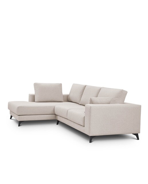 Imagen 3 de Sofá tapizado con chaiselongue izquierda Nido El Corte Inglés - Crudo 250 cm Crudo