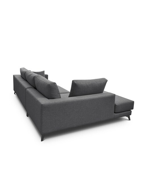 Sofá Estofado com Chaise-Longue Esquerda Ninho Antracite-4