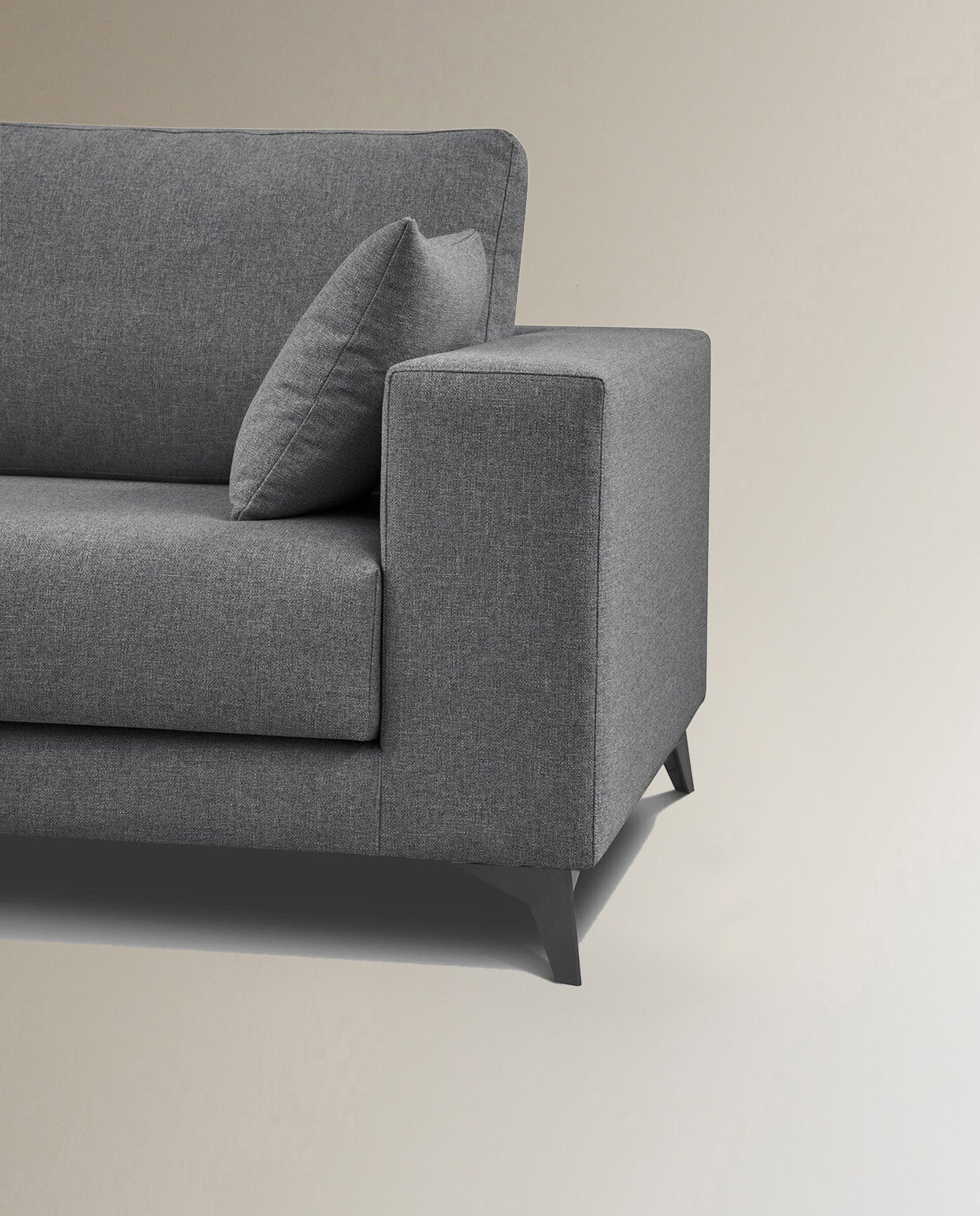 Sofá Estofado com Chaise-Longue Esquerda Ninho Antracite-6