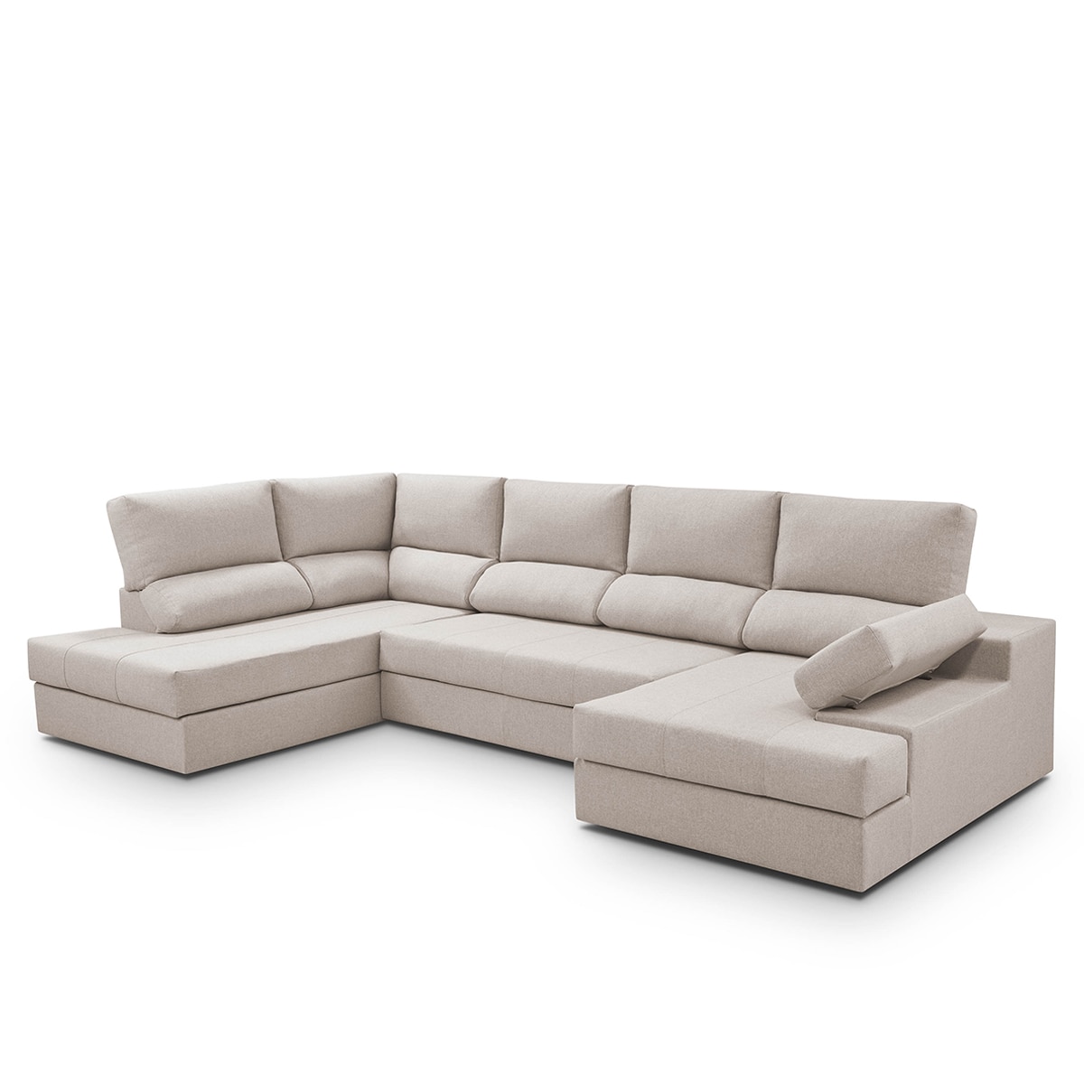 Imagen 3 de Sofá cama con rinconera izquierda y chaiselongue derecha Eskil El Corte Inglés - Crudo 296 cm Crudo