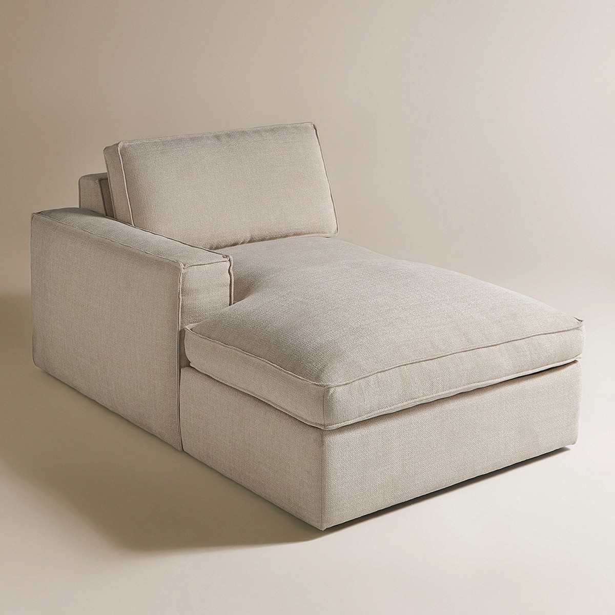 Sofá de Canto de 5 lugares com 2 Chaiselongue Alice Bege-2