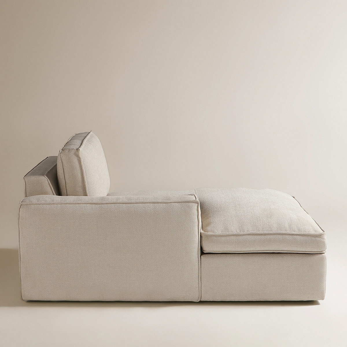 Sofá de Canto de 5 lugares com 2 Chaiselongue Alice Bege-4