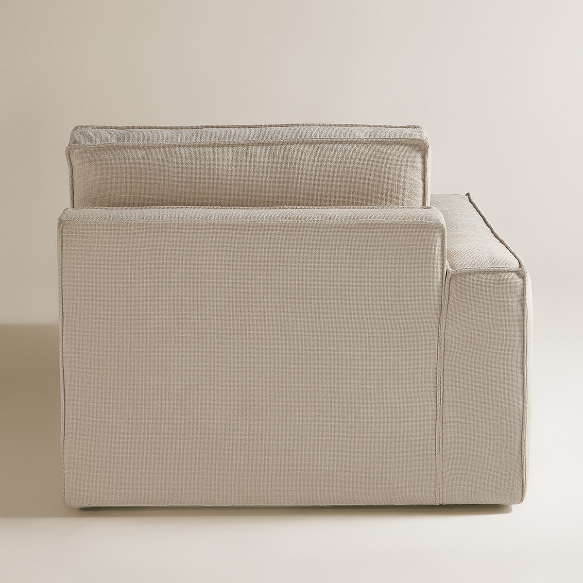 Sofá de Canto de 5 lugares com 2 Chaiselongue Alice Bege-5