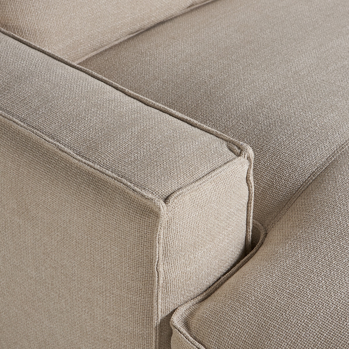 Sofá de Canto de 5 lugares com 2 Chaiselongue Alice Bege-6