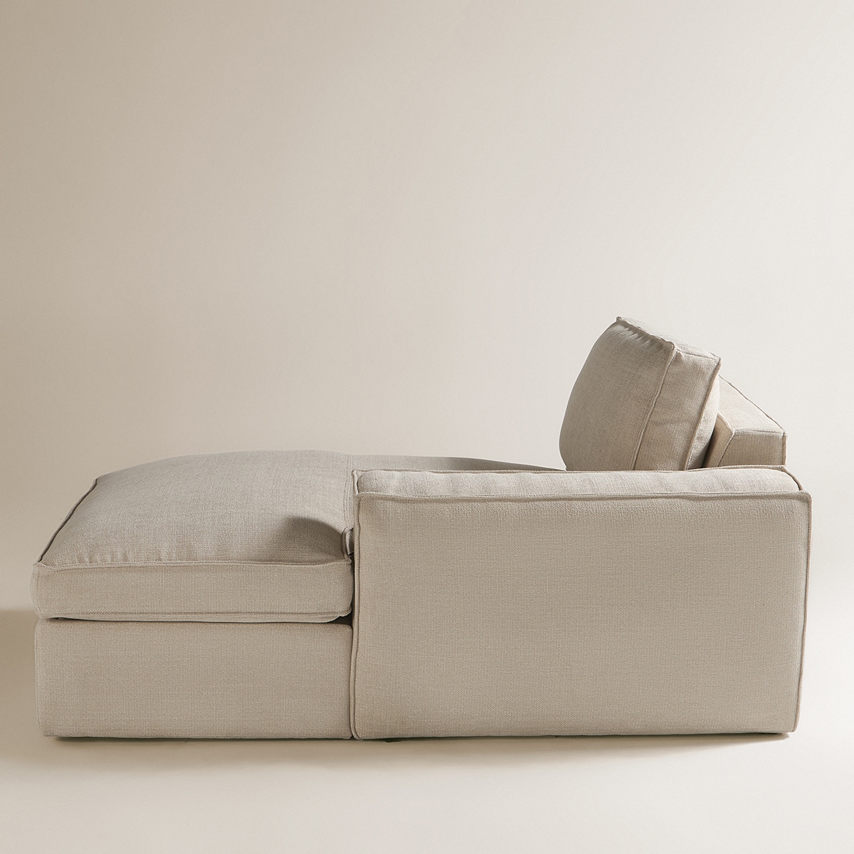 Sofá de Canto de 5 lugares com 2 Chaiselongue Alice Bege-9