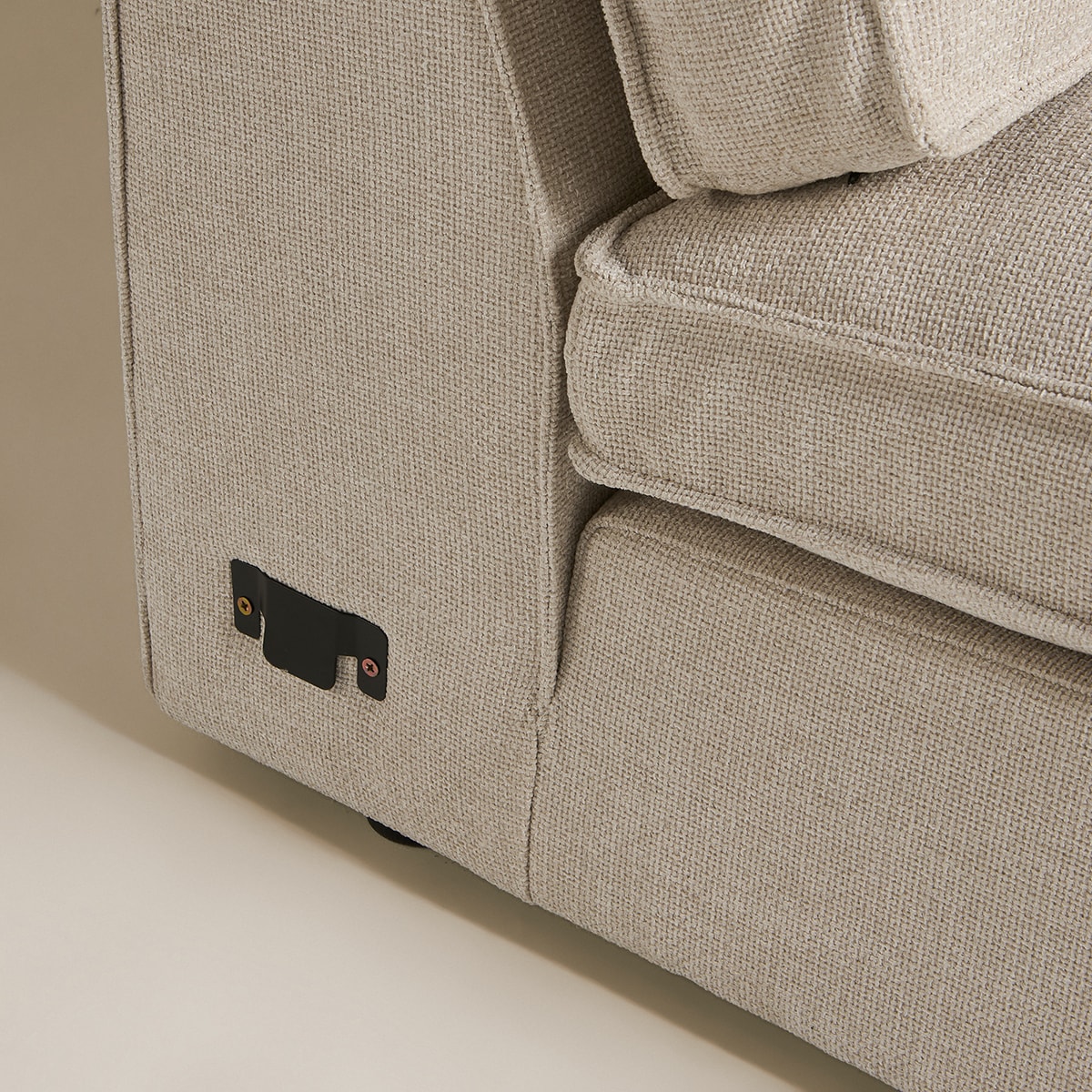 Sofá de Canto de 5 lugares com 2 Chaiselongue Alice Bege-16