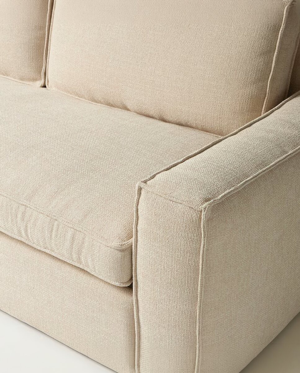 Sofá de 5 plazas con chaiselongue izquierda Alice - Beige Beige-3
