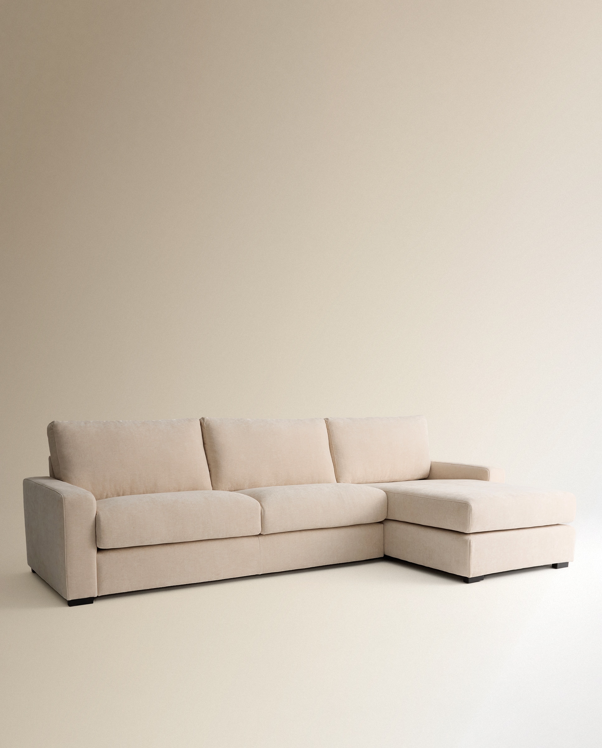 Imagen 3 de Sofá de 5 plazas con chaise longue derecha Verona - Crema Crema