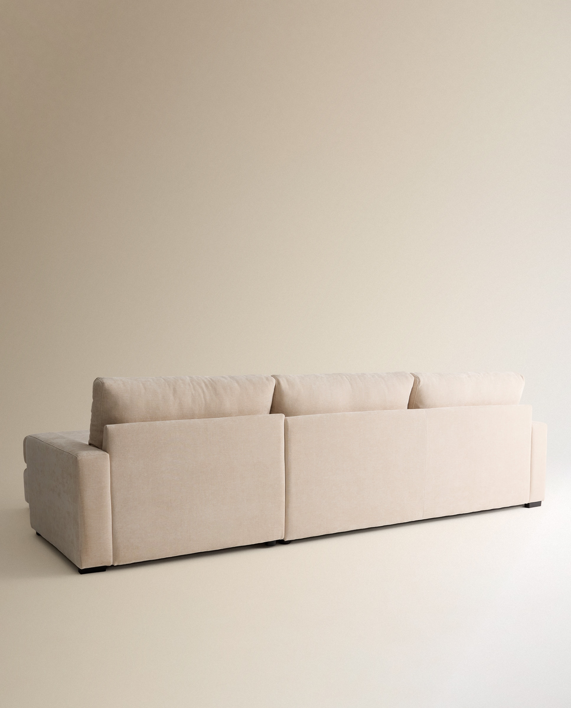 Imagen 5 de Sofá de 5 plazas con chaise longue derecha Verona - Crema Crema