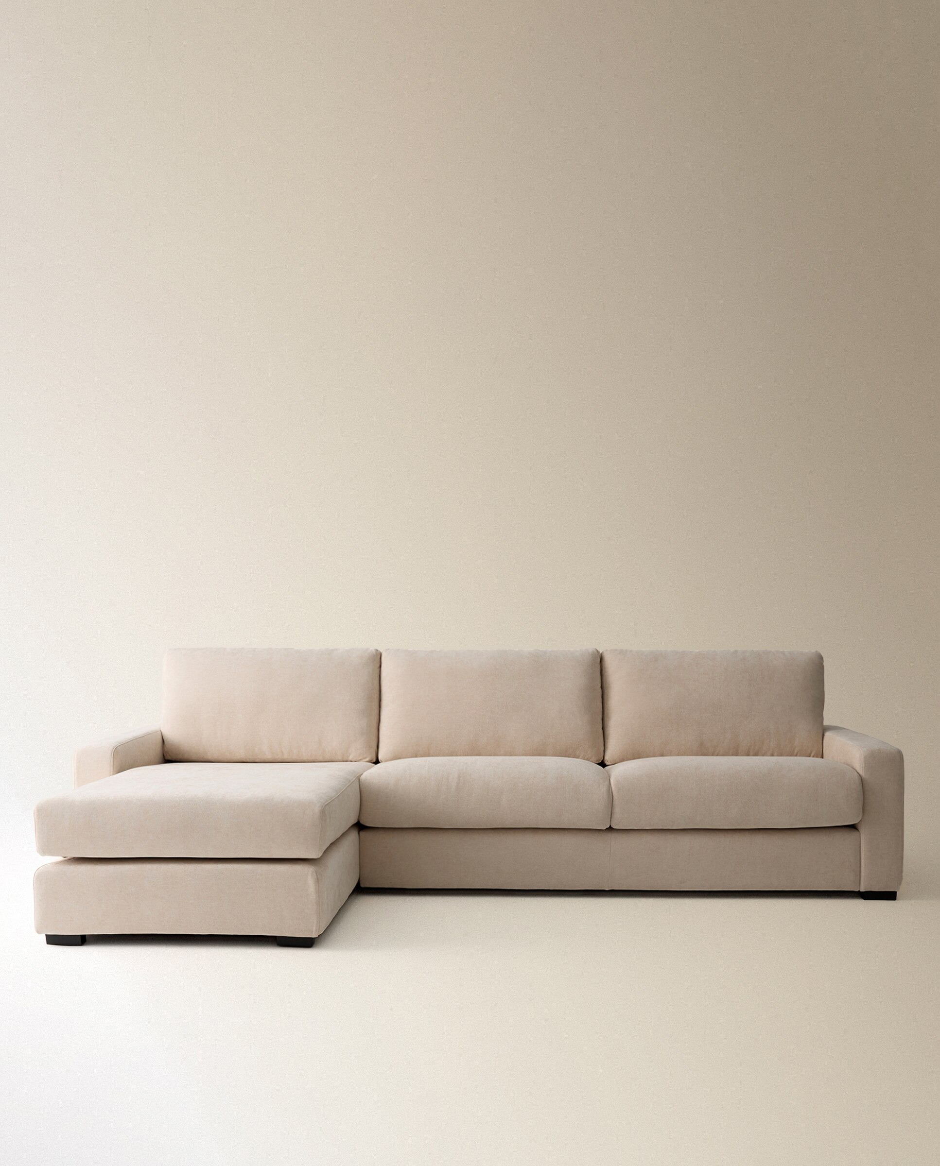 Imagen 2 de Sofá de 5 plazas con chaise longue izquierda Verona - Crema Crema