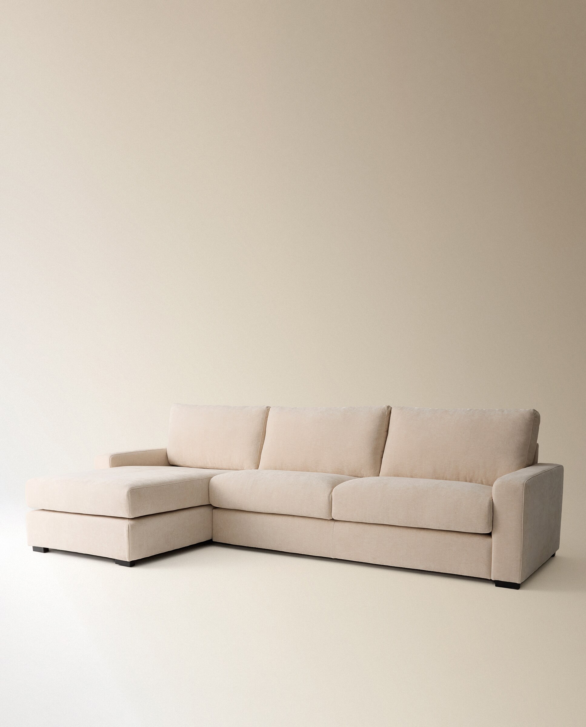 Imagen 3 de Sofá de 5 plazas con chaise longue izquierda Verona - Crema Crema