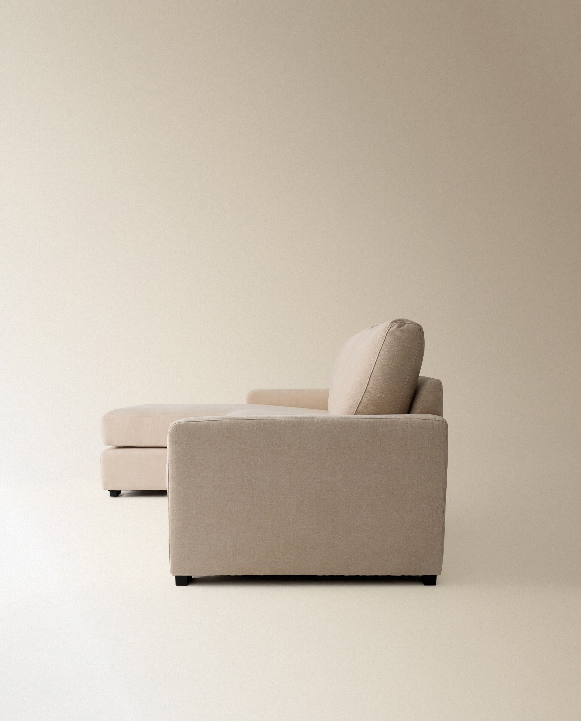 Imagen 4 de Sofá de 5 plazas con chaise longue izquierda Verona - Crema Crema