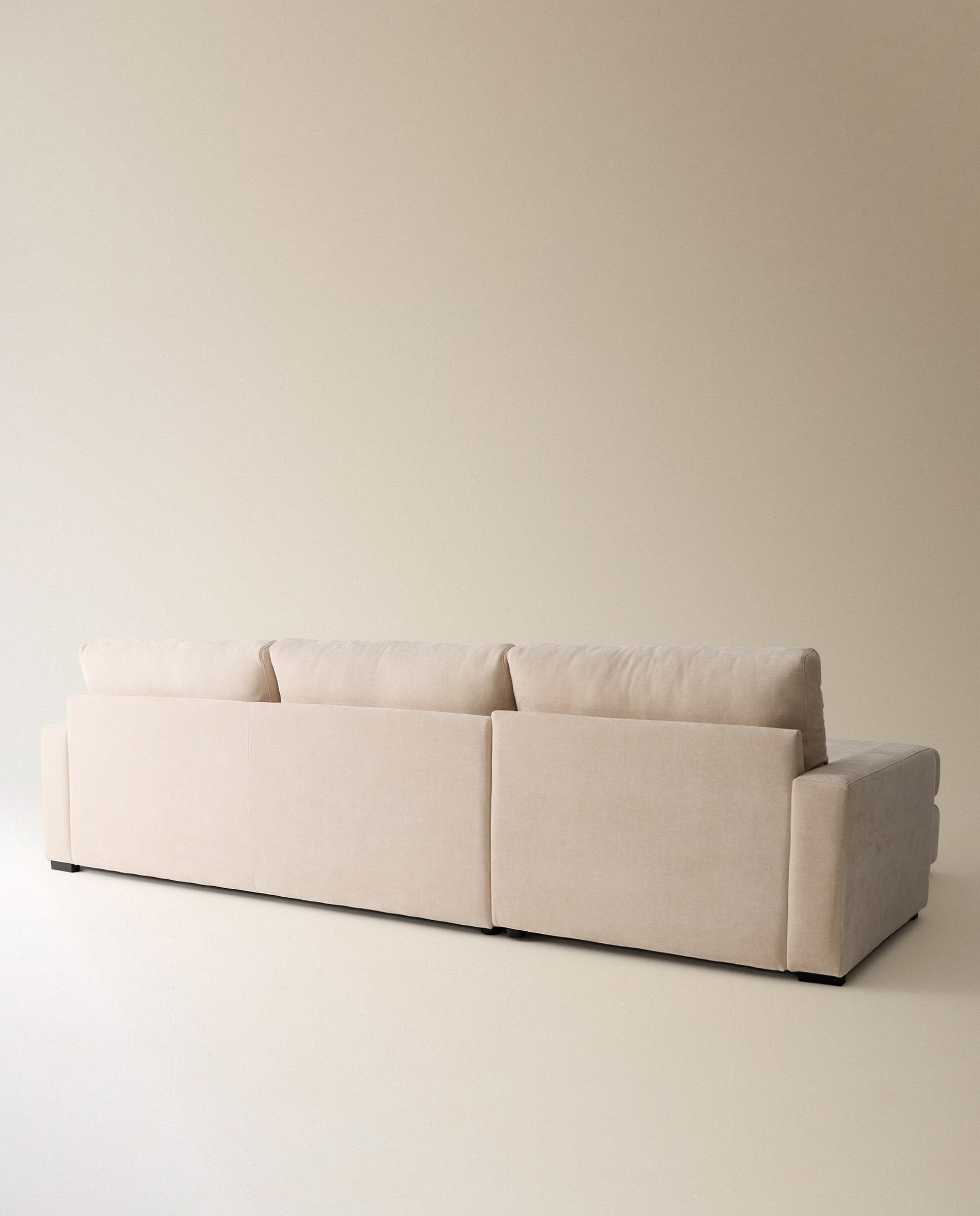 Imagen 5 de Sofá de 5 plazas con chaise longue izquierda Verona - Crema Crema