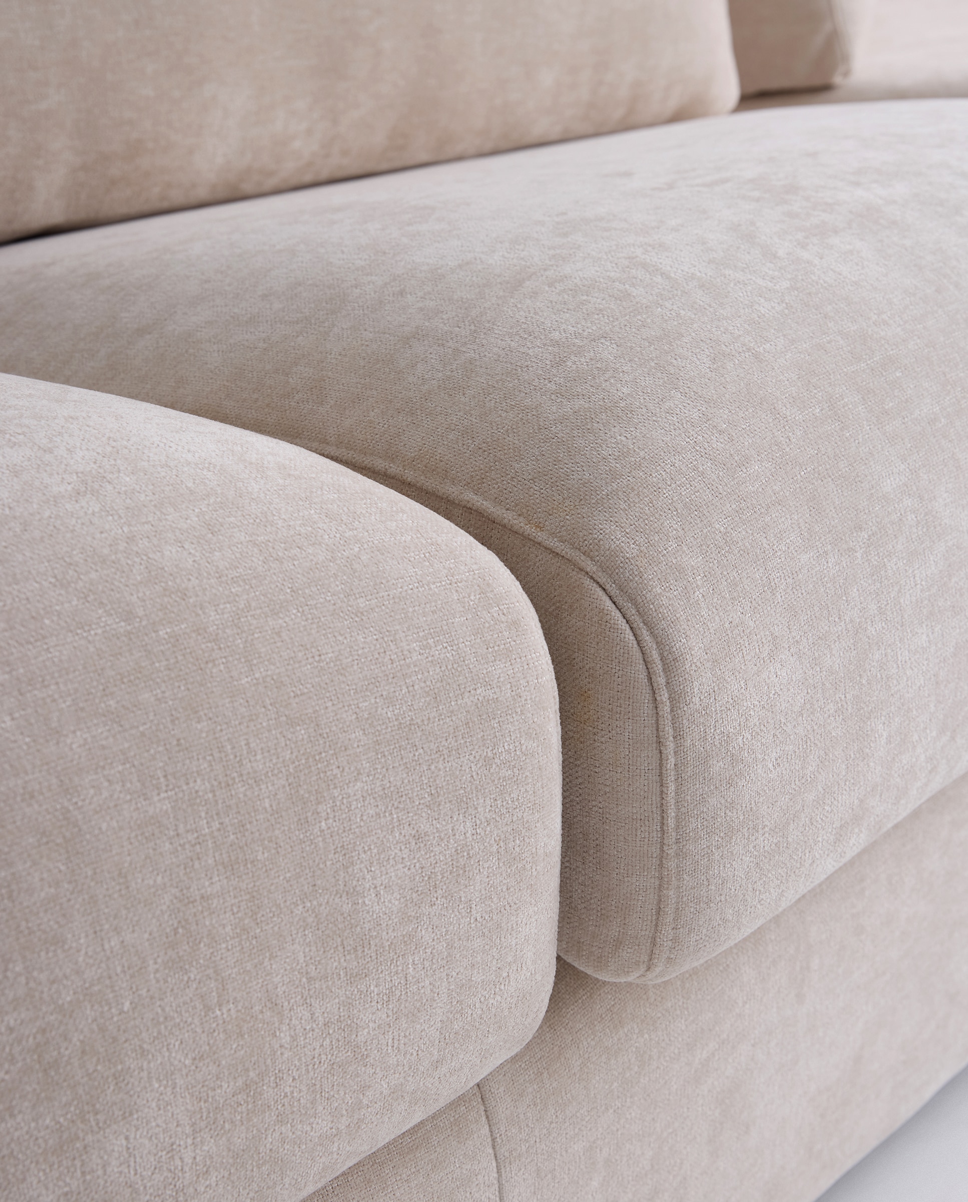 Imagen 7 de Sofá de 5 plazas con chaise longue izquierda Verona - Crema Crema
