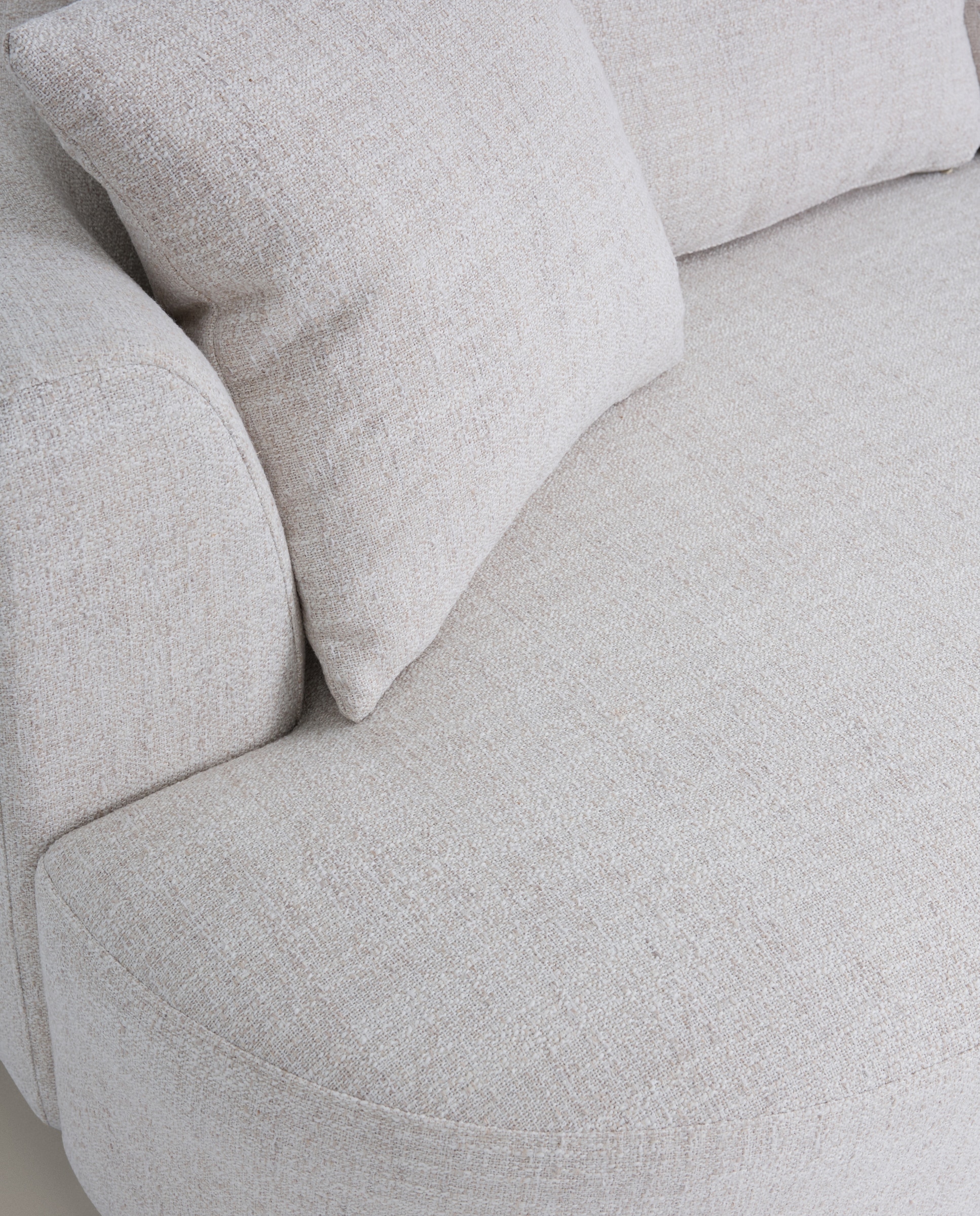 Sofá de 5 Lugares com Chaiselongue Direita Bremen Cru-6