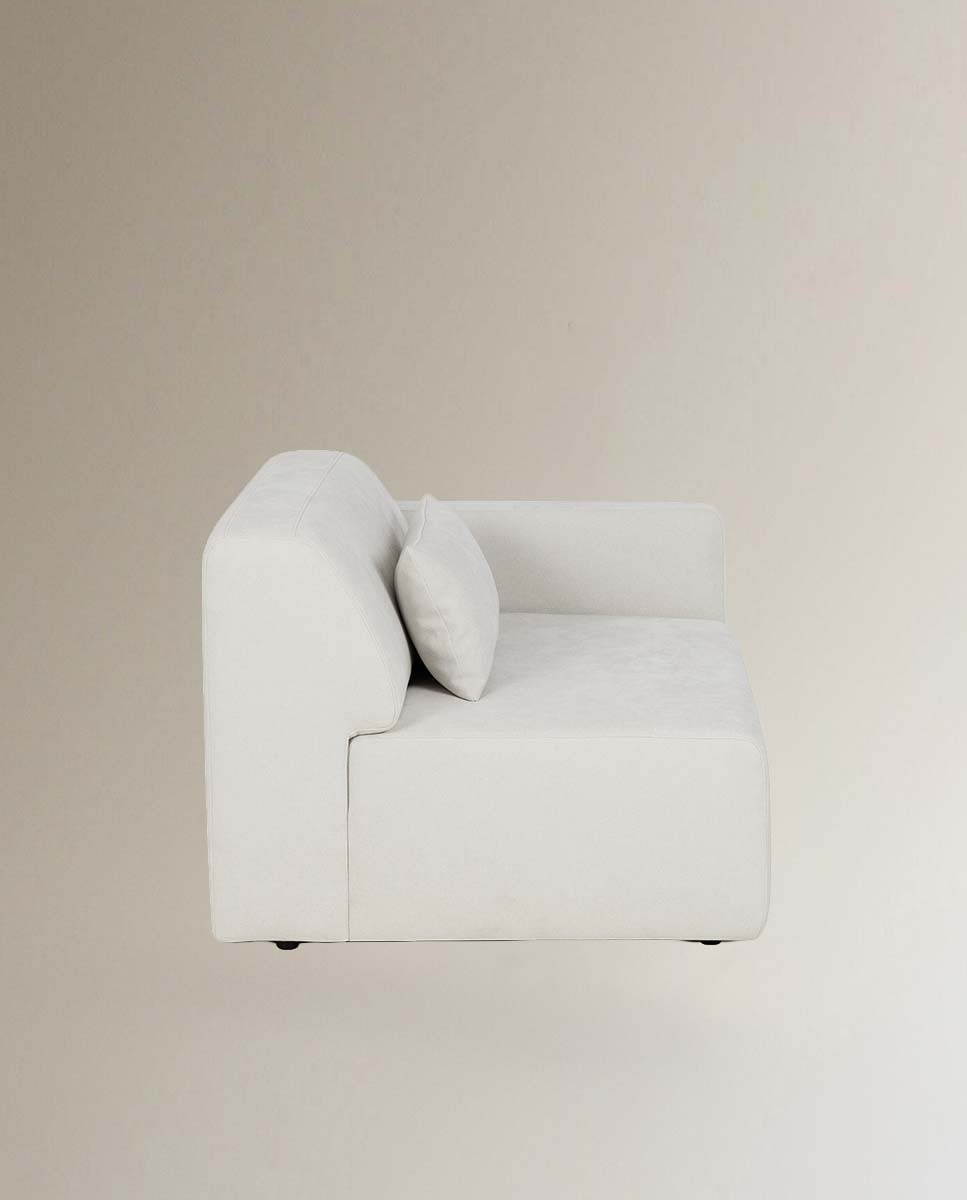 Módulo de 1,5 lugares com Braço à Direita para o Sofá Copenhague Cru-3