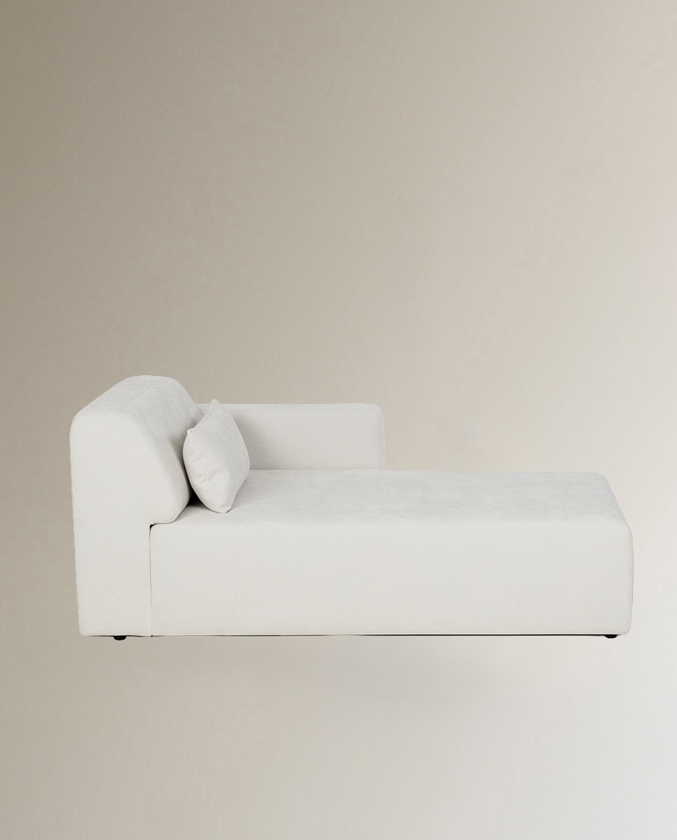 Módulo chaise longue com braço direito para o sofá Copenhague Cru-3