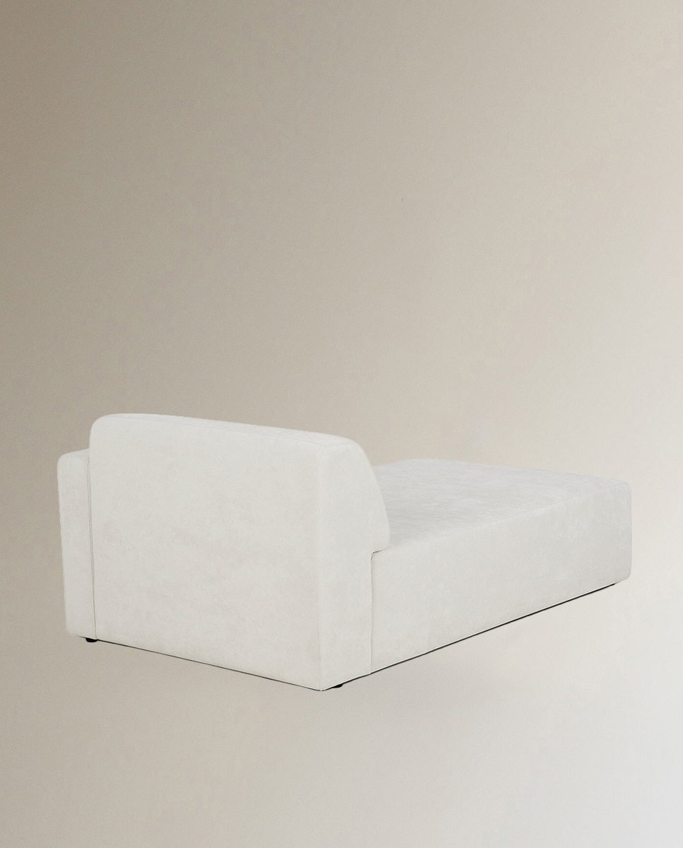 Módulo chaise longue com braço direito para o sofá Copenhague Cru-4
