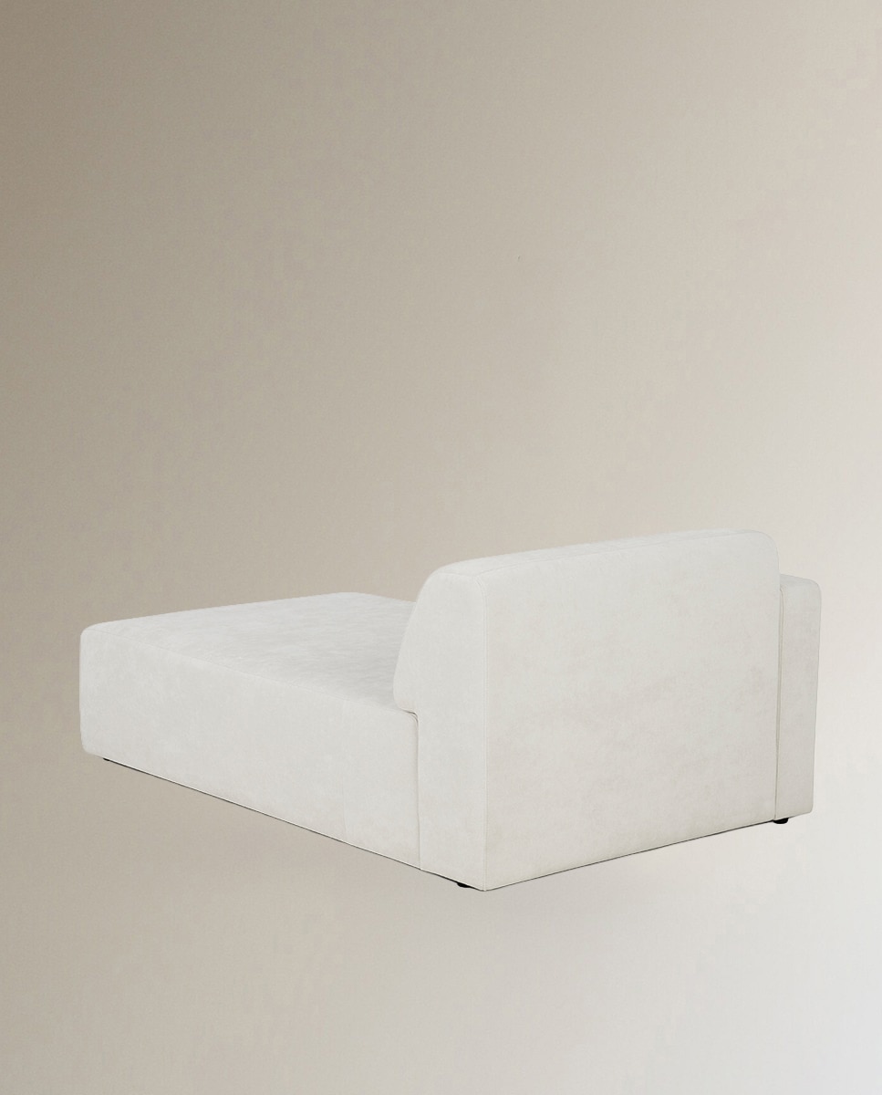 Módulo chaise longue com braço esquerdo para o sofá Copenhague Cru-4