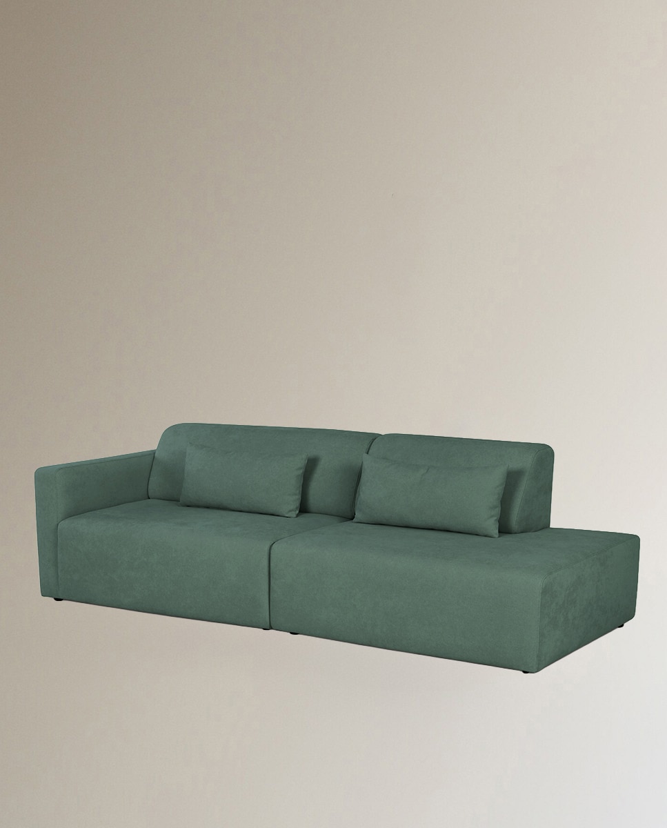 Sofá modular con terminal derecho Copenhague - Verde Verde-2