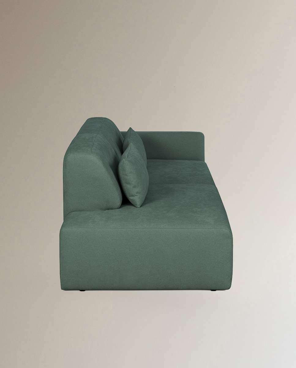 Sofá modular con terminal izquierdo Copenhague - Verde Verde-3