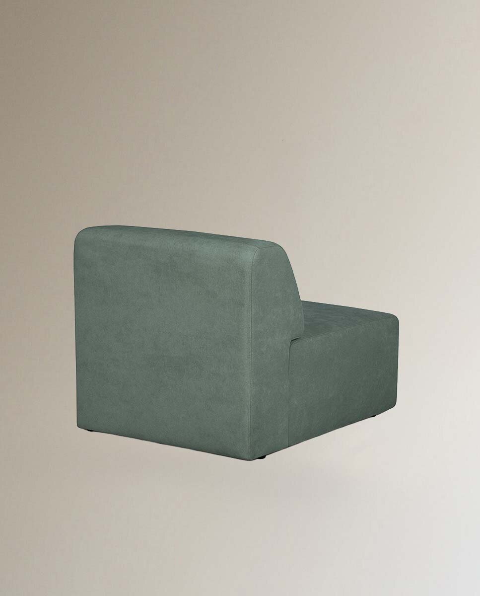 Imagen 4 de Módulo de 1 plaza sin brazos para sofá Copenhague - Verde 82 cm Verde