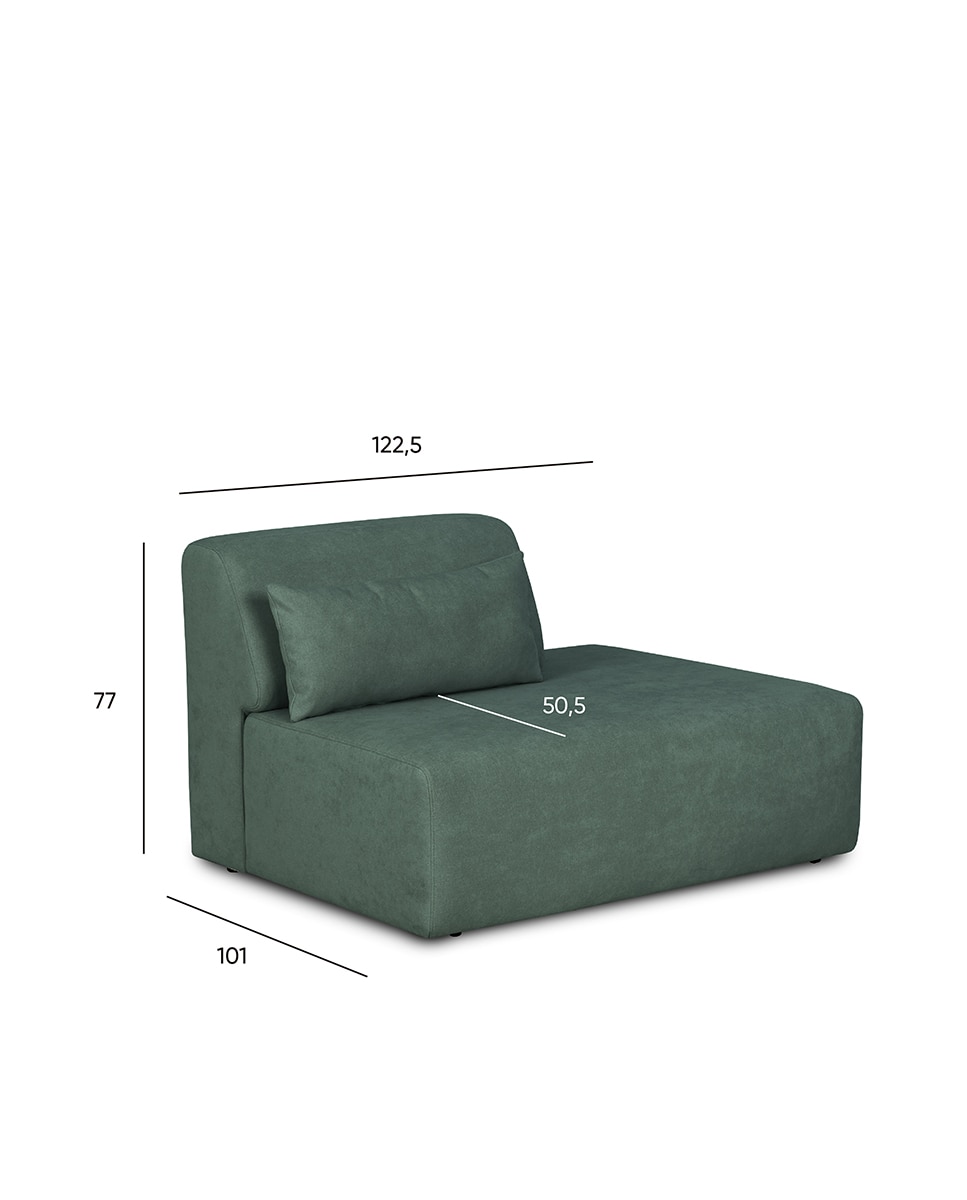 Módulo terminal derecho para sofá Copenhague - Verde Verde-5