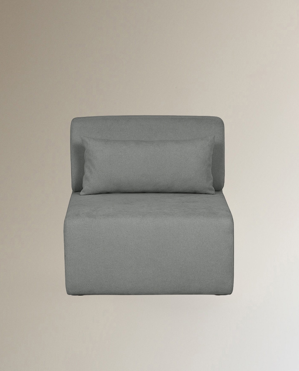 Imagen 1 de Módulo de 1 plaza sin brazos para sofá Copenhague - Gris 82 cm Gris