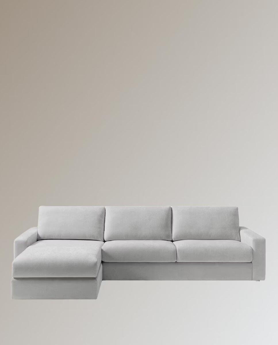 Imagen 2 de Sofá de 5 plazas con chaise longue izquierda Verona - Plata Plata