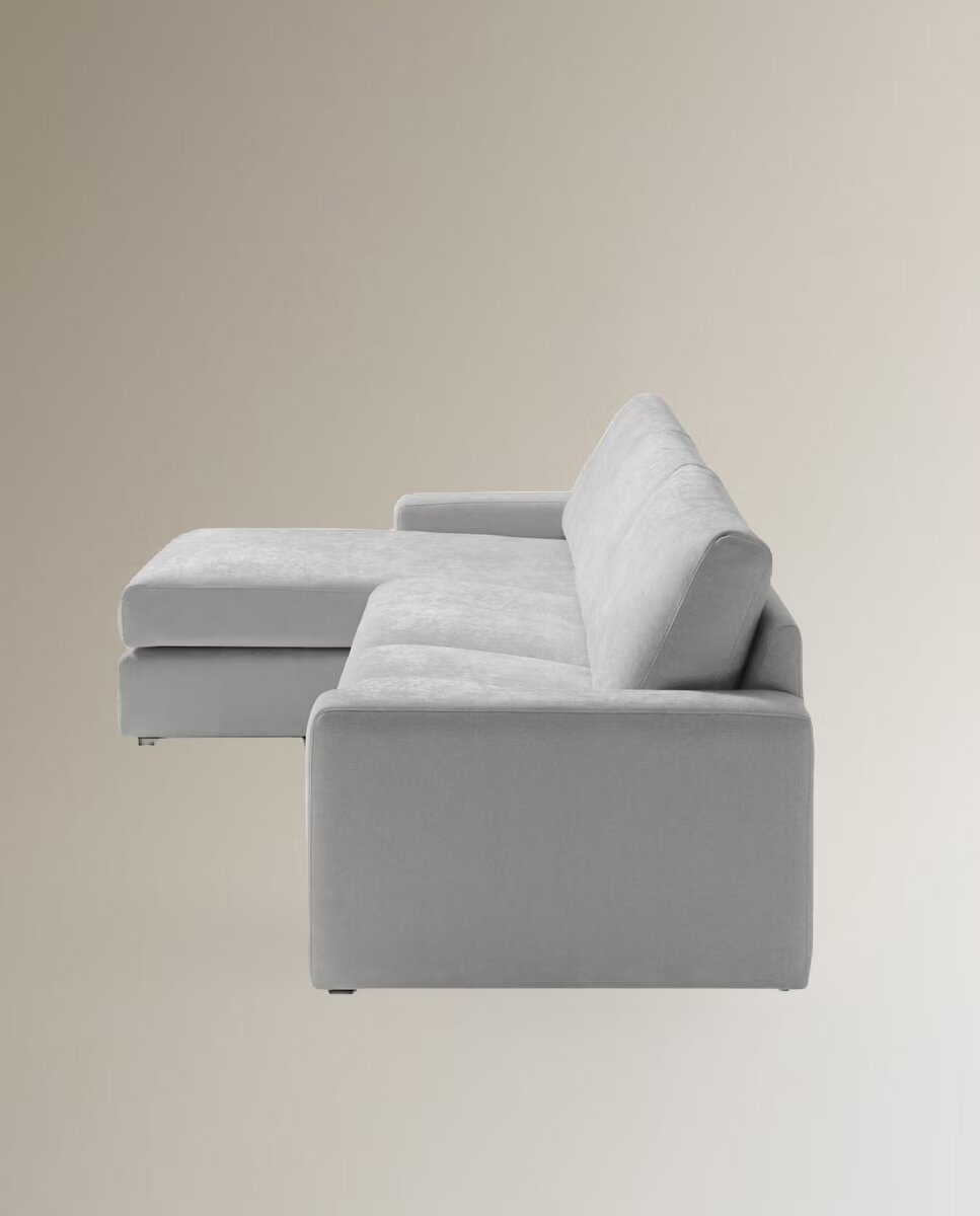 Imagen 4 de Sofá de 5 plazas con chaise longue izquierda Verona - Plata Plata