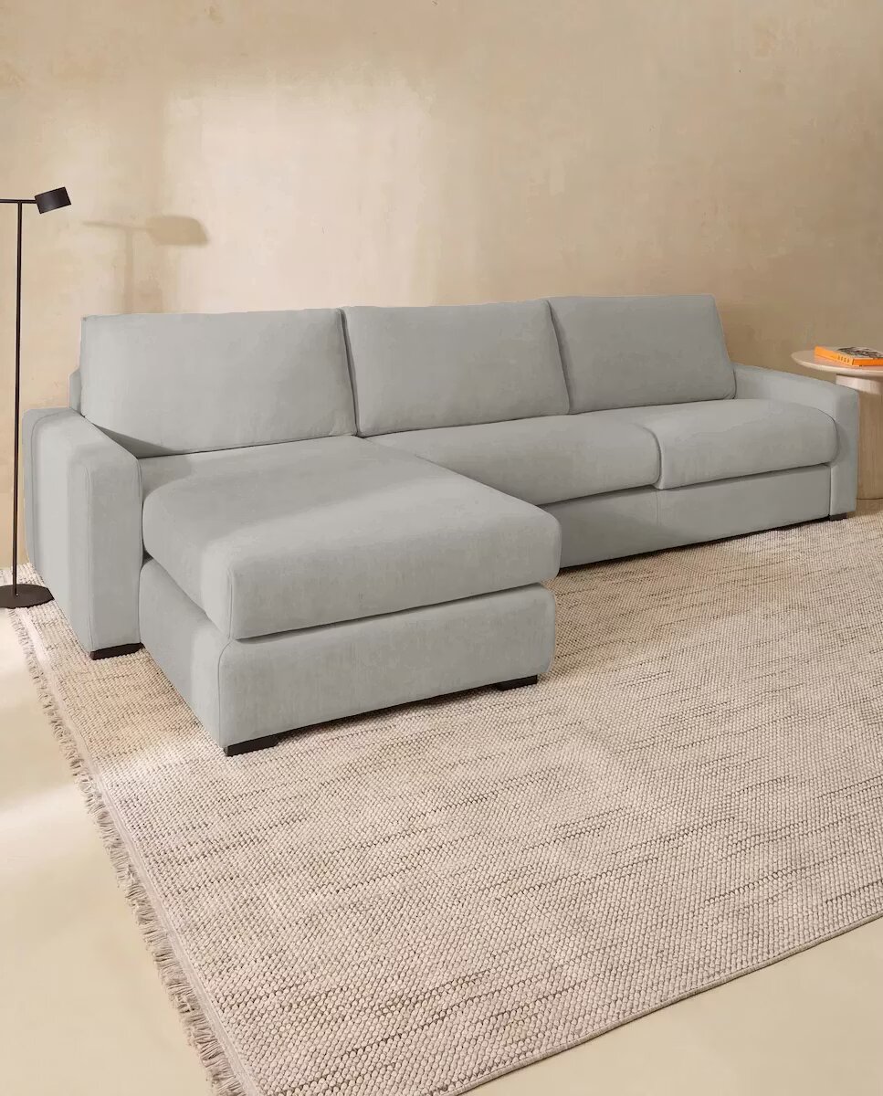 Imagen 1 de Sofá de 5 plazas con chaise longue izquierda Verona - Gris perla Gris perla