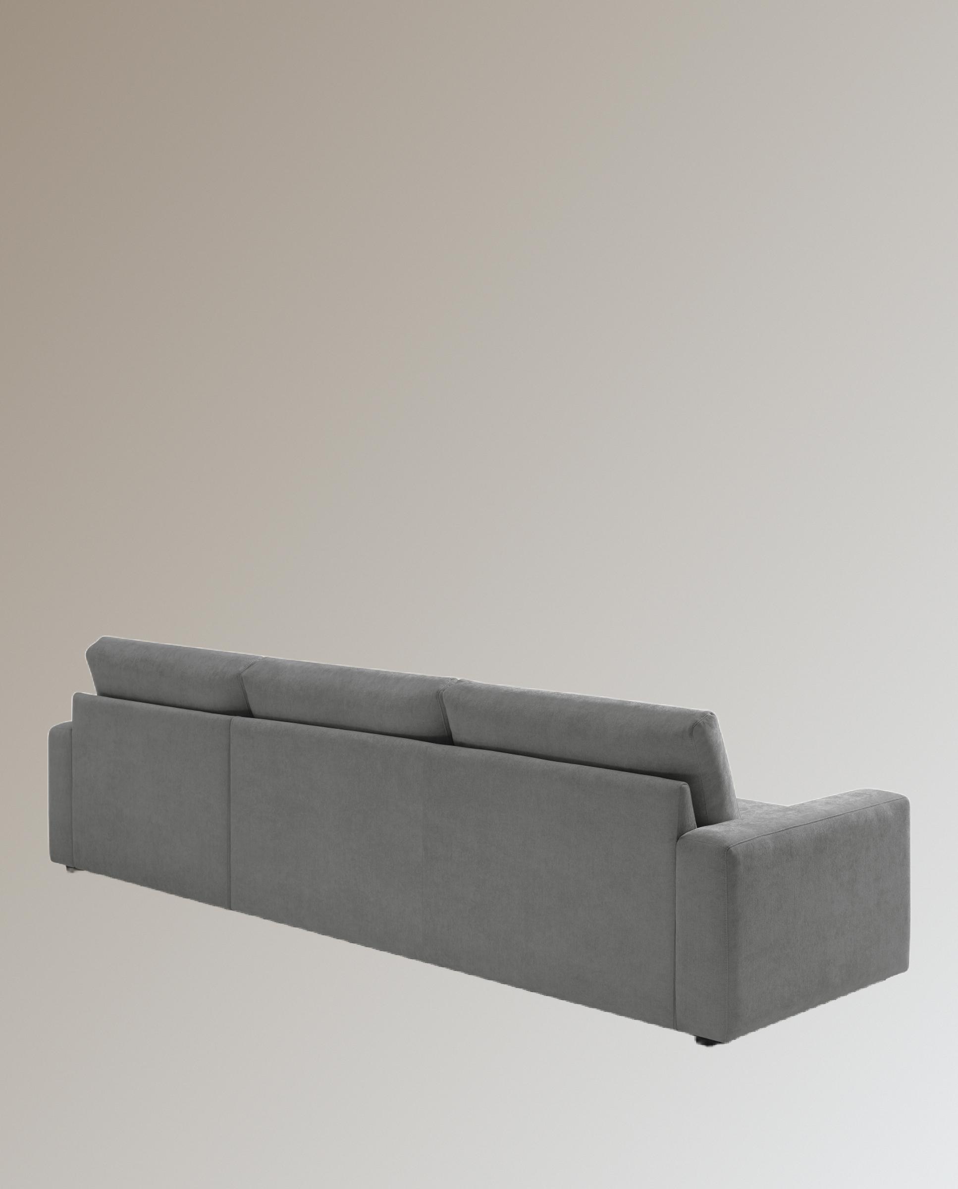Sofá de 5 plazas con chaise longue izquierda Verona Cinzento-4