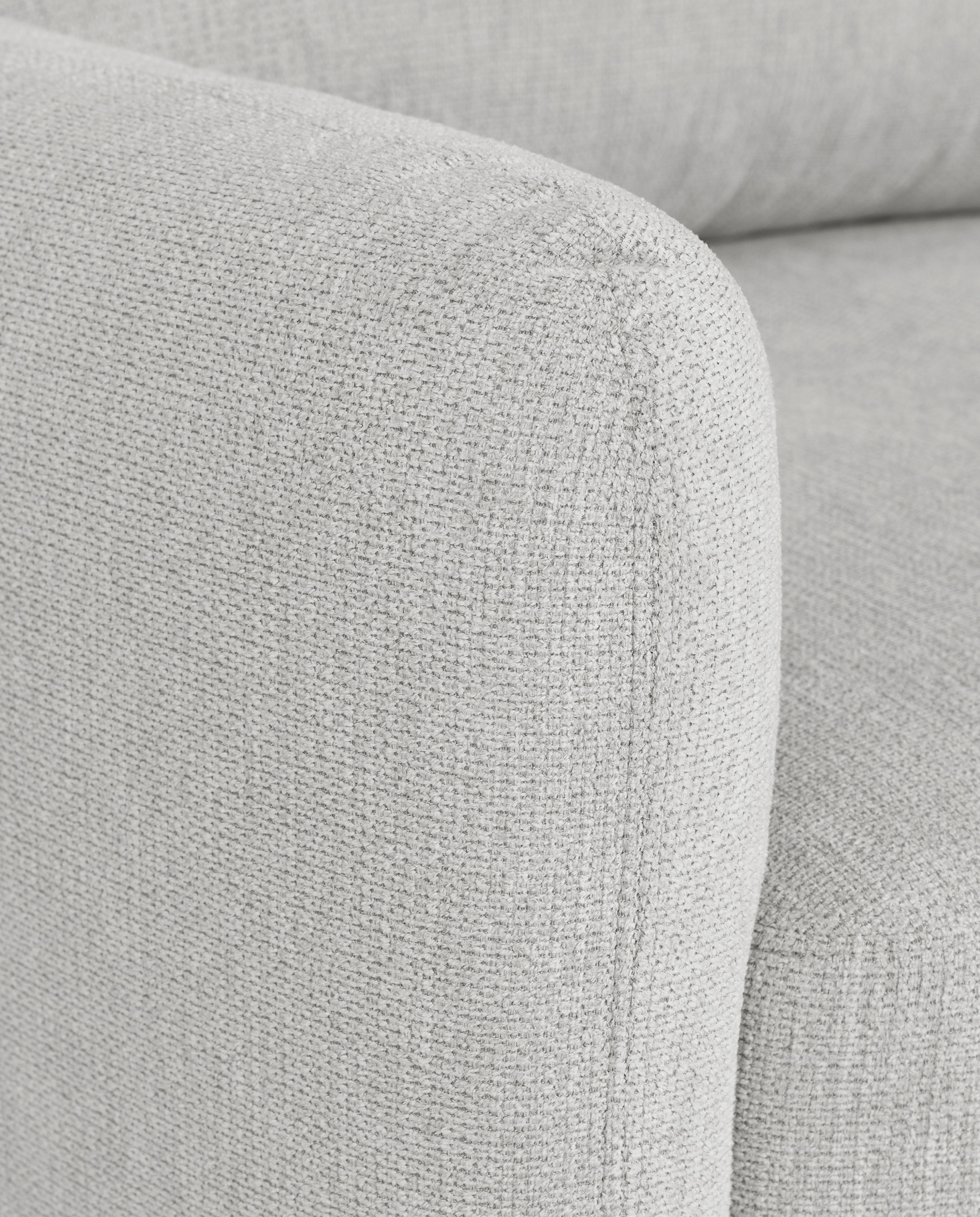 Imagen 5 de Sofá tapizado de 3 plazas con chaiselongue Neo - Gris Gris