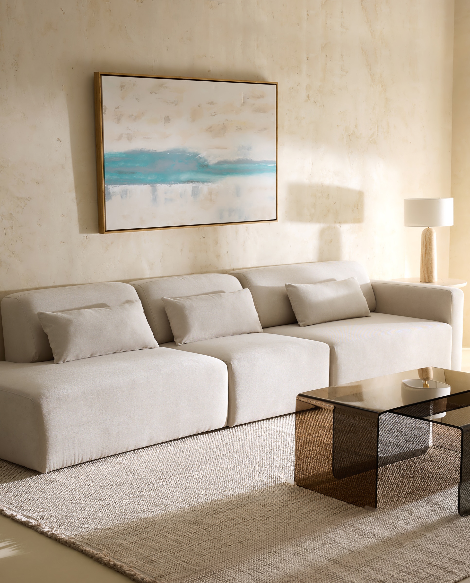 Sofá modular de 4 lugares com extremidade esquerda Copenhaga 4
