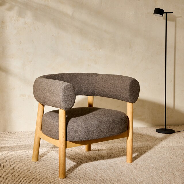 Imagen 0 de Butaca en tejido bouclé Nordic