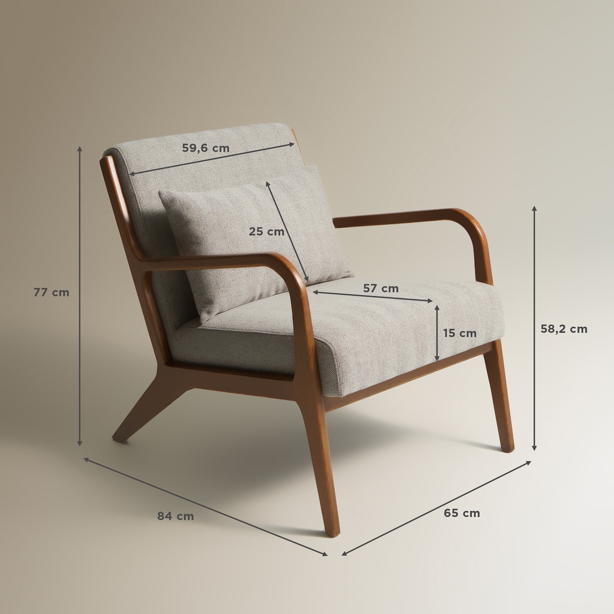 Poltrona Chicago Castanho-7