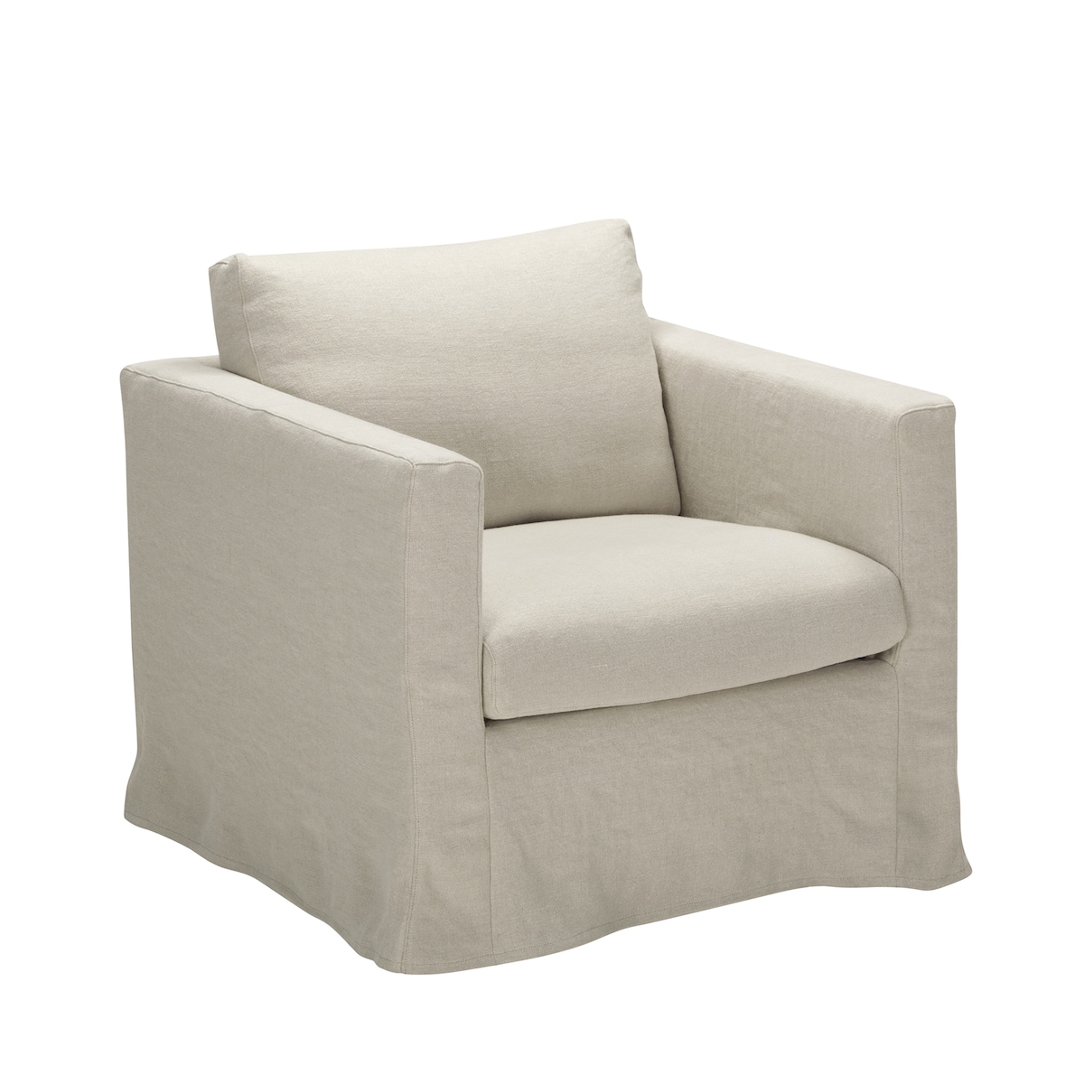 Sillón desenfundable de lino Ibiza El Corte Inglés Natural-1