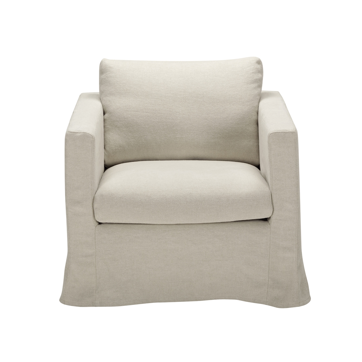 Sillón desenfundable de lino Ibiza El Corte Inglés Natural-2