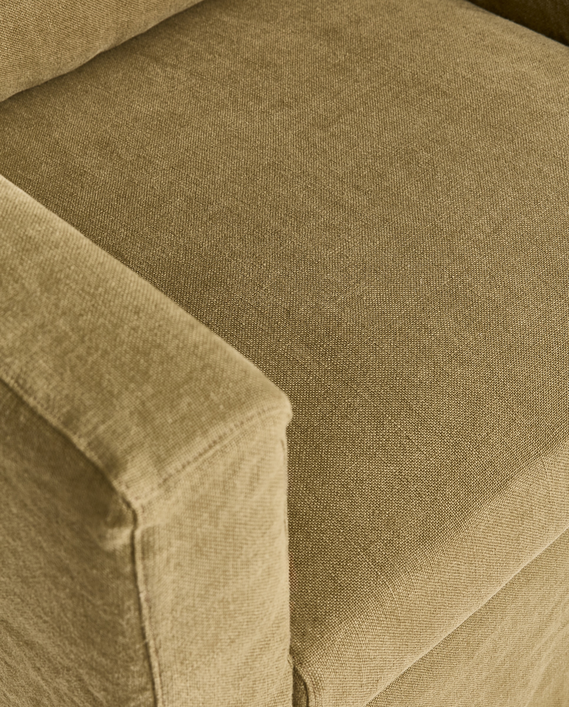 Sillón desenfundable de lino Ibiza El Corte Inglés - Verde Oliva Verde Oliva-6