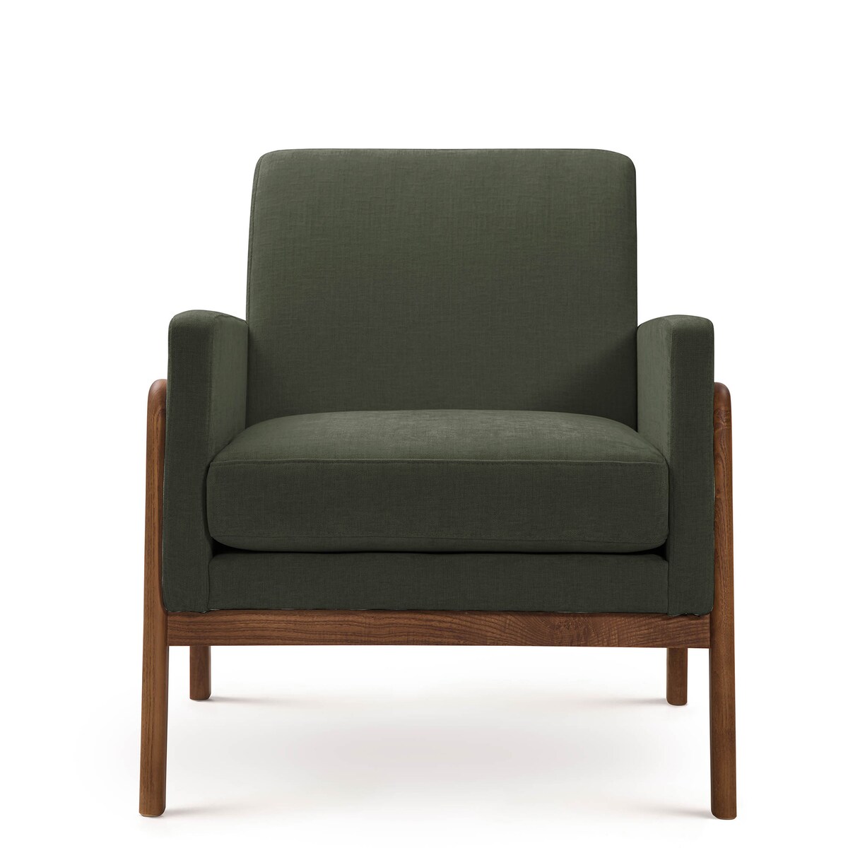 Poltrona Baixa em Mistura de Algodão com Estrutura de Freixo Arthur Roma/Taupe-2