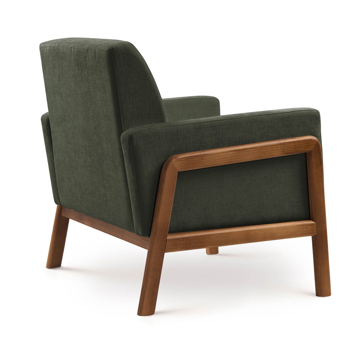 Poltrona Baixa em Mistura de Algodão com Estrutura de Freixo Arthur Roma/Taupe-4