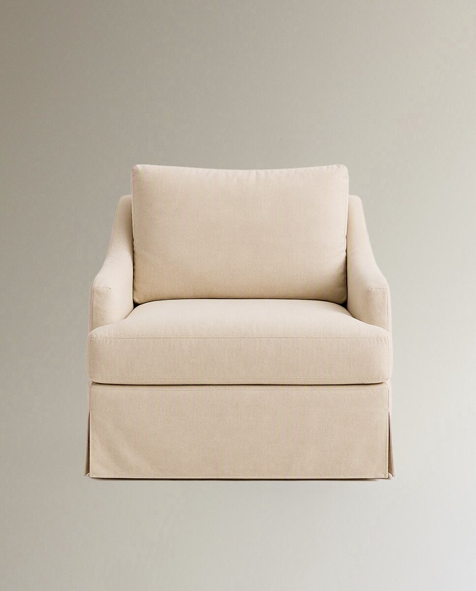 Imagen 0 de Sillón desenfundable mezcla lino Devon Beige