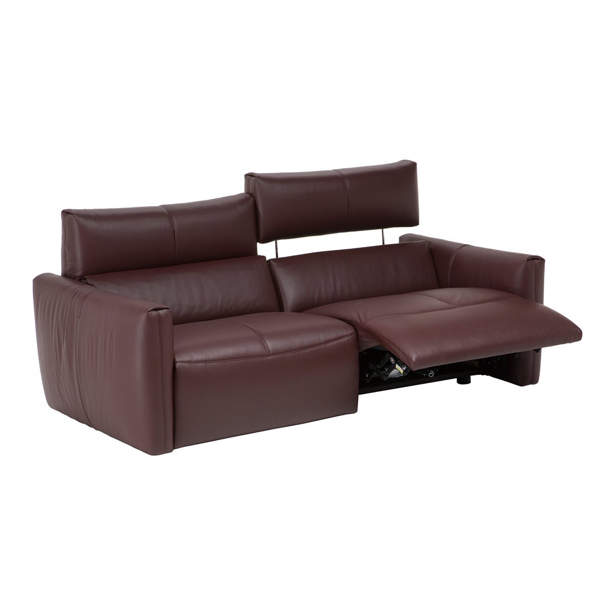 Sofá de piel de 3 plazas con 2 asientos relax eléctricos Galaxy Natuzzi Italia 2