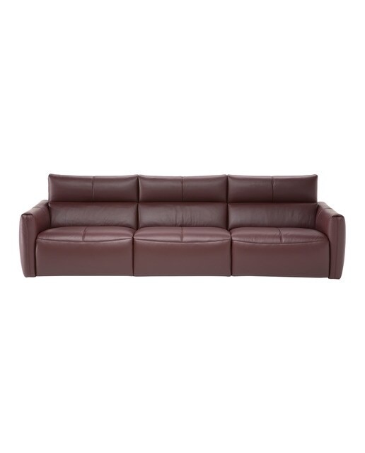 Imagen 0 de Sofá de piel de 3 plazas con 3 asientos relax eléctricos Galaxy Natuzzi Italia