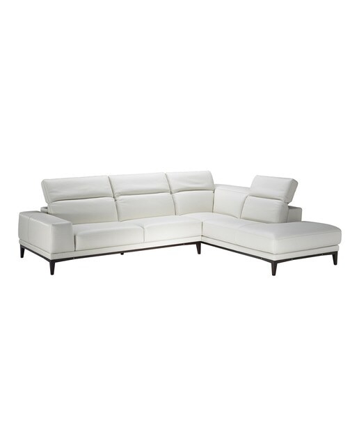Imagen 0 de Sofá de piel de 5 plazas con chaiselongue derecha Borghese Natuzzi Italia