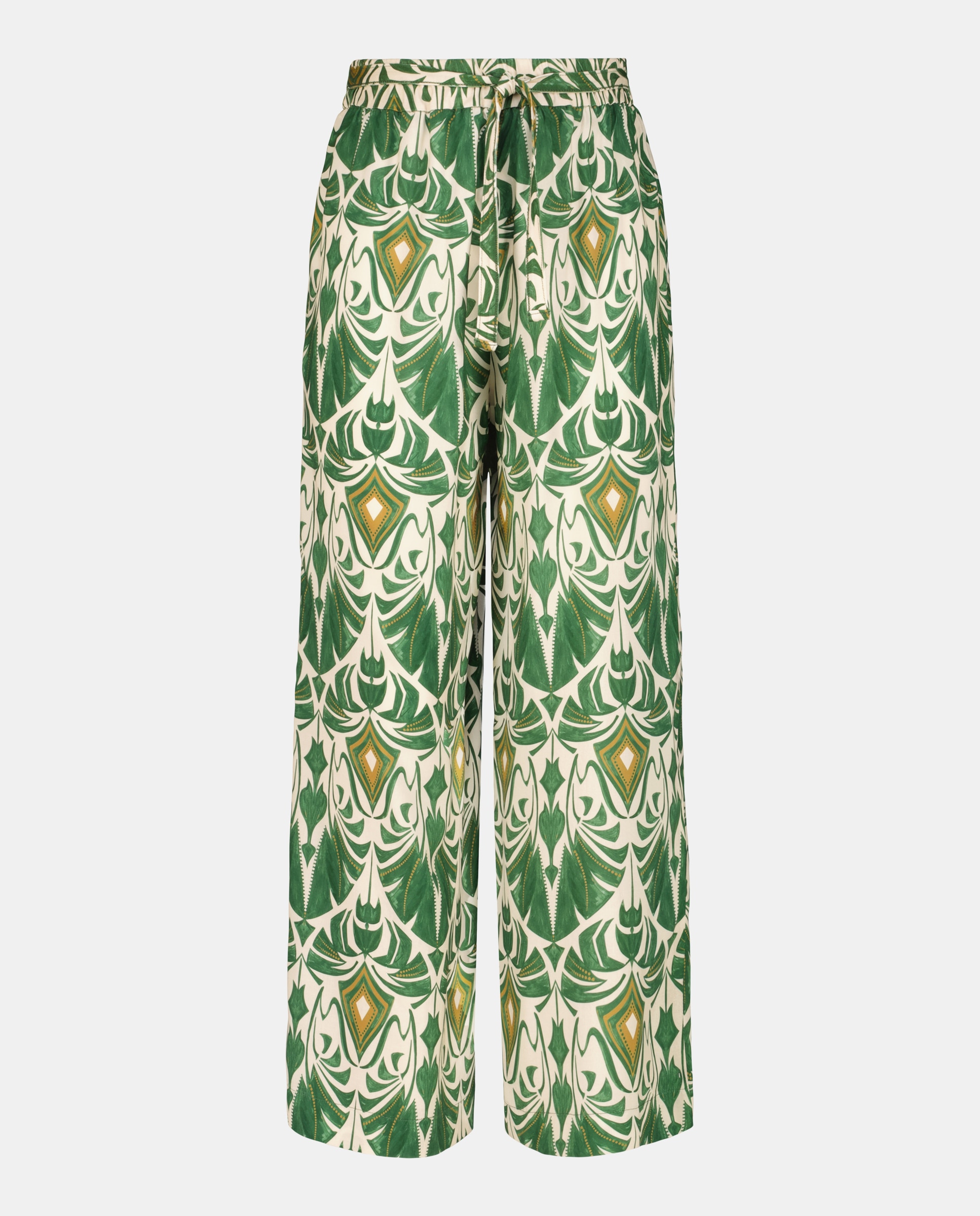 Calças Regular com Bolsos Verde-escuro-4