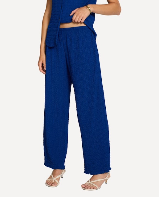 Imagem 0 de Calças Fluidas com Textura