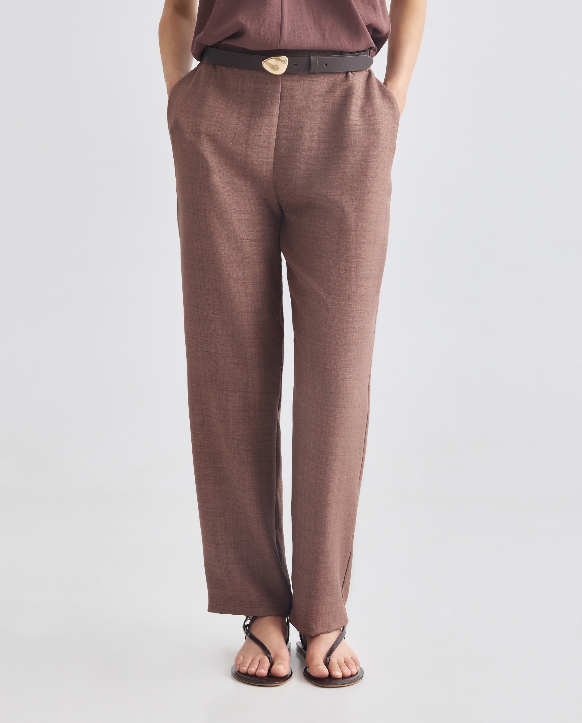 Imagen 2 de Pantalon de mujer liso - Zermatt - Kaki Marrón