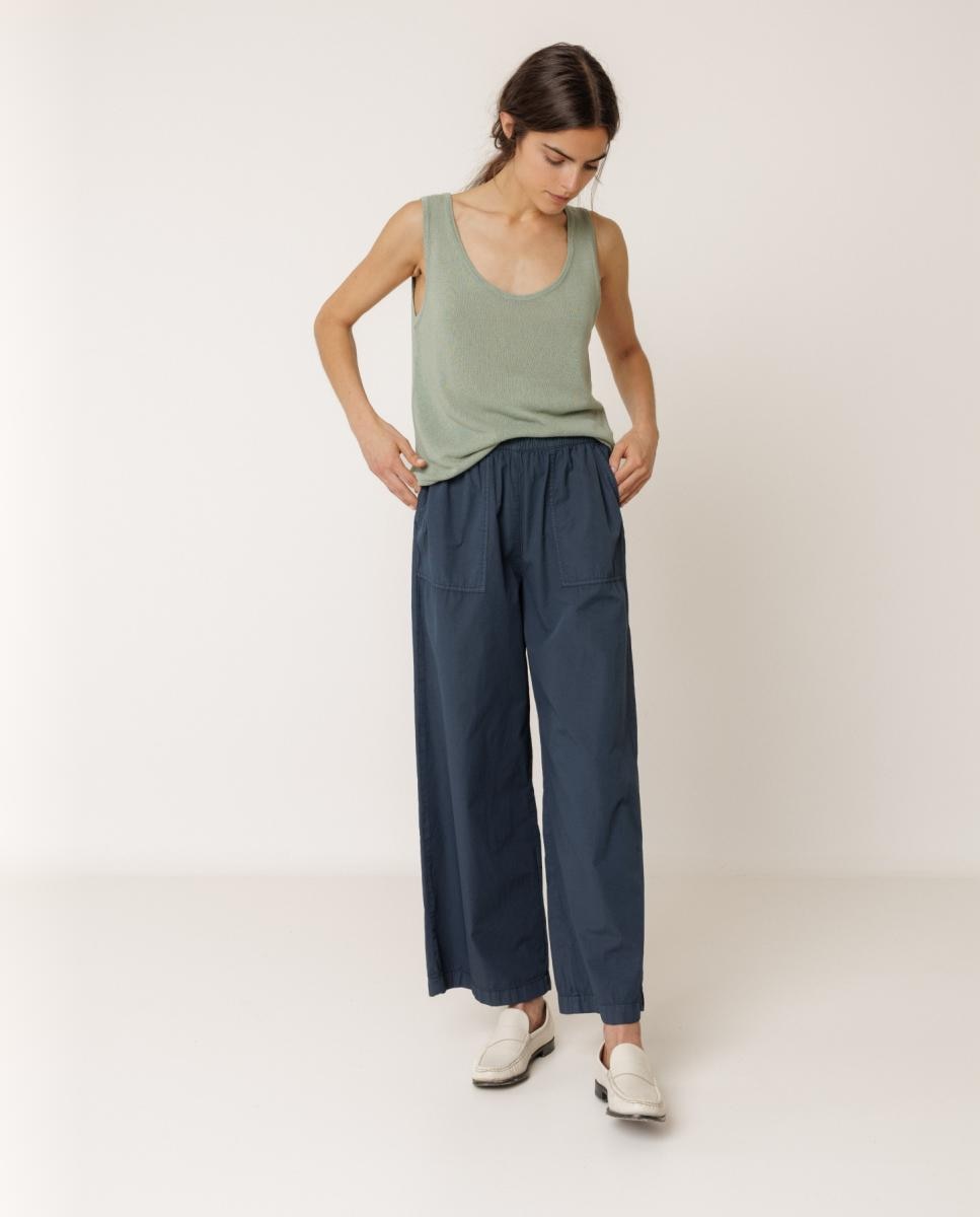 Indi & Cold - Pantalón de mujer recto popelín.