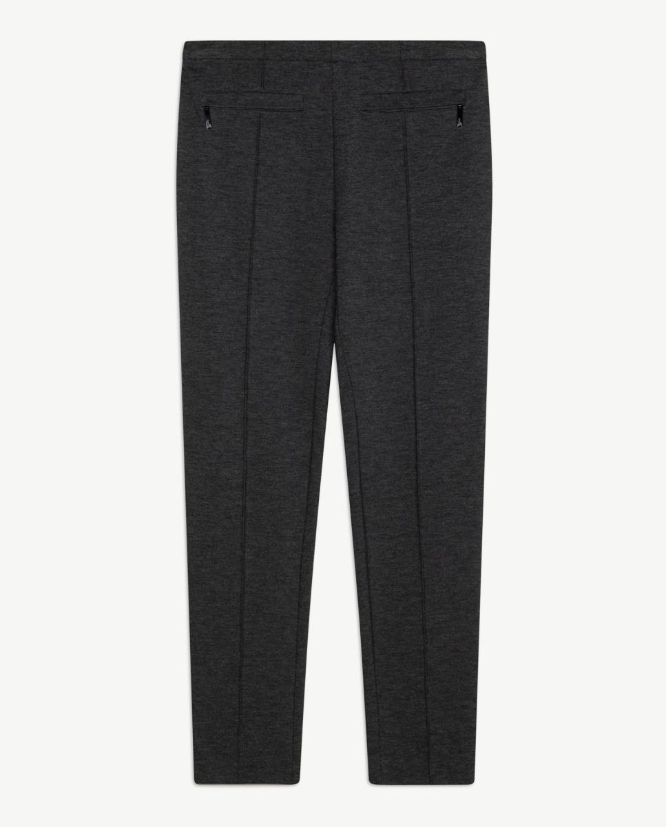 Calças Skinny de Mulher com Nervo Marcado Cinzento-escuro-5